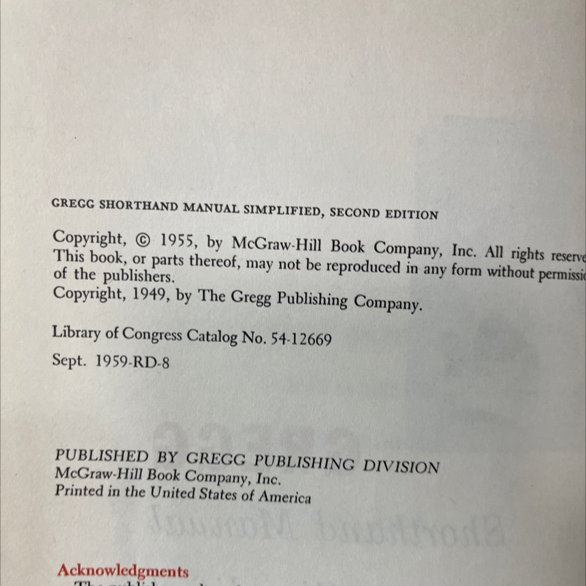 gregg shorthand manual simplified book, by john robert gregg, louis a. leslie, charles e. zoubek, 1955 Hardcover image 3
