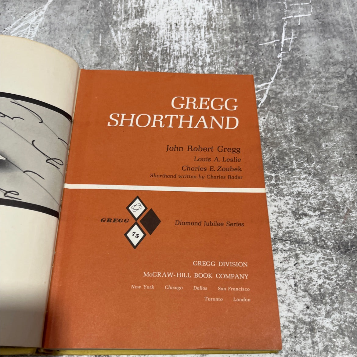 gregg shorthand book, by john robert gregg, louis a. leslie, charles e. zoubek, 1963 Hardcover image 2