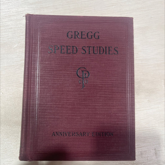 gregg speed studies book, by john robert gregg, 1929 Hardcover, Antique image 1