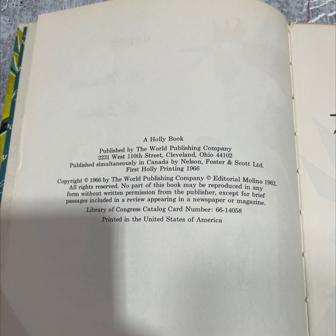 grimm the musicians of bremen book, by eve rouke, 1966 Hardcover image 3