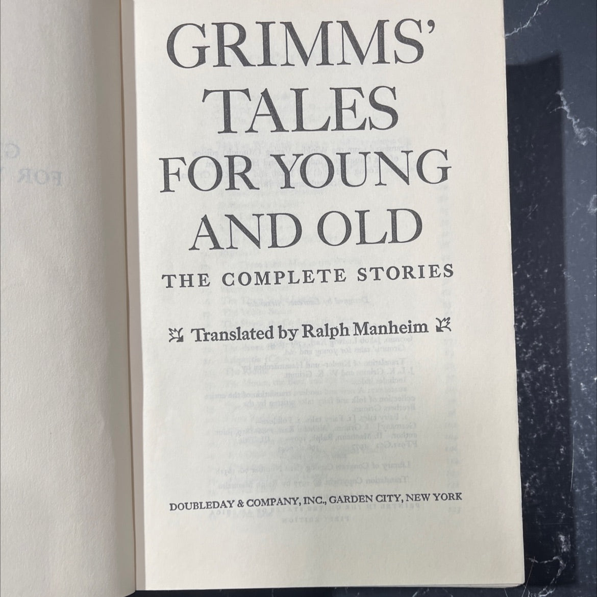 grimms' tales for young and old the complete stories book, by jakob and wilhelm grimm, 1977 Hardcover image 2