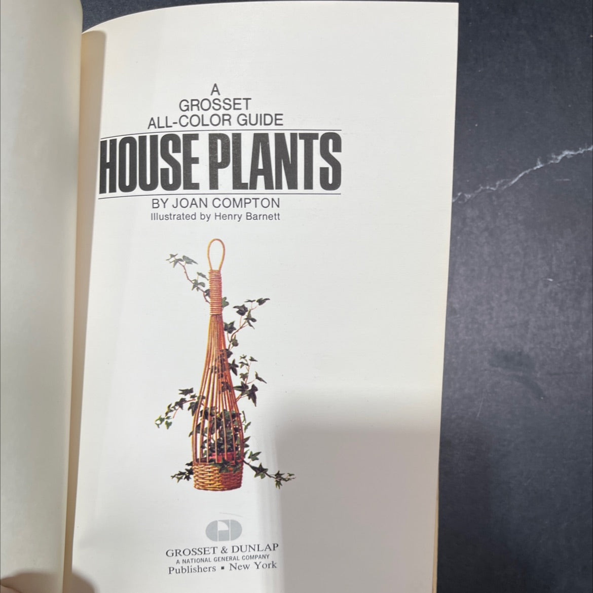 grosset all-color guide house plants book, by joan compton, 1972 Hardcover image 2