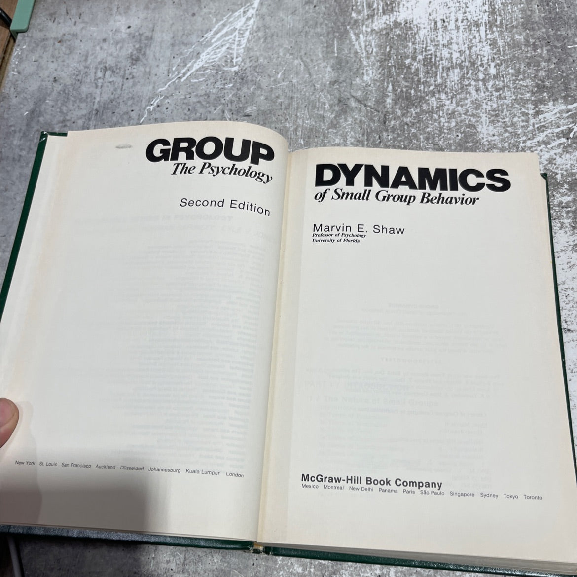 group dynamics the psychology of small group behavior book, by Marvin E. Shaw, 1976 Hardcover image 2