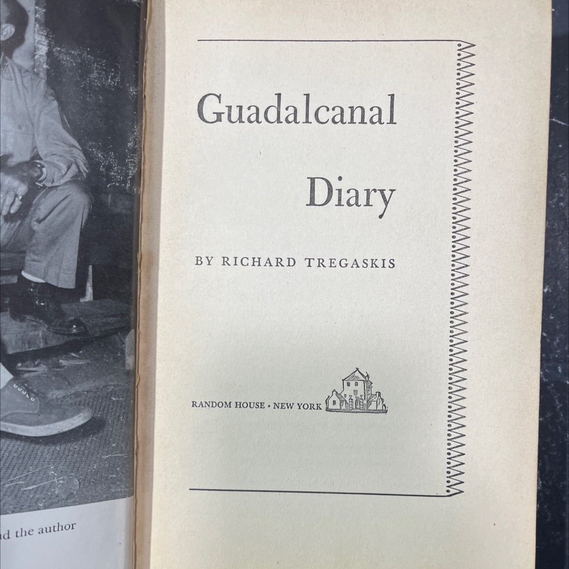 guadalcanal diary book, by richard tregaskis, 1943 Hardcover image 2