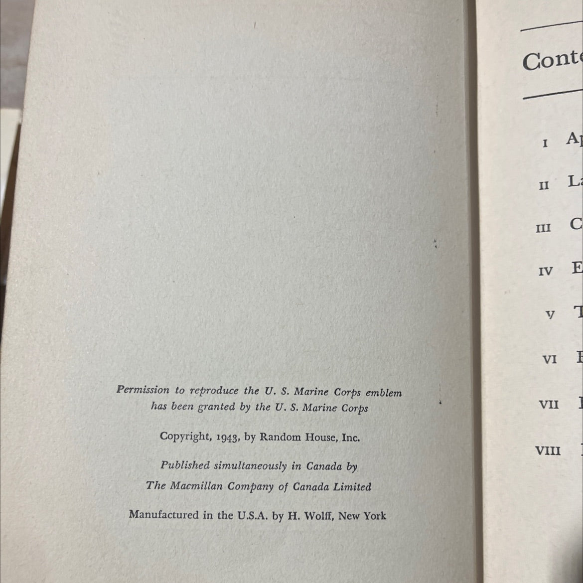 guadalcanal diary book, by richard tregaskis, 1943 Hardcover image 3