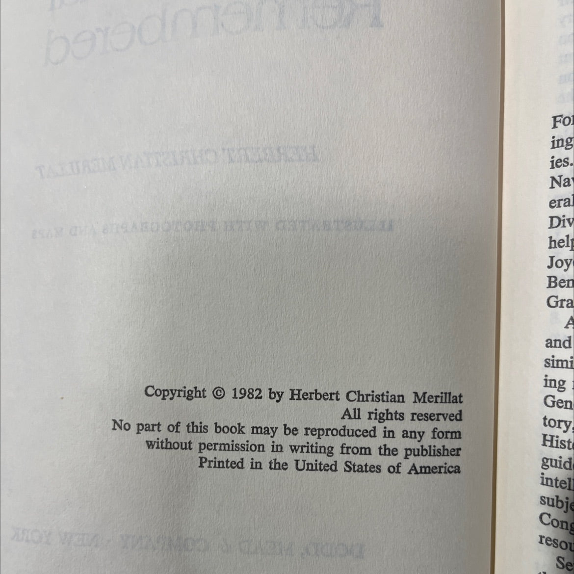 guadalcanal remembered book, by herbert christian merillat, 1982 Hardcover image 3