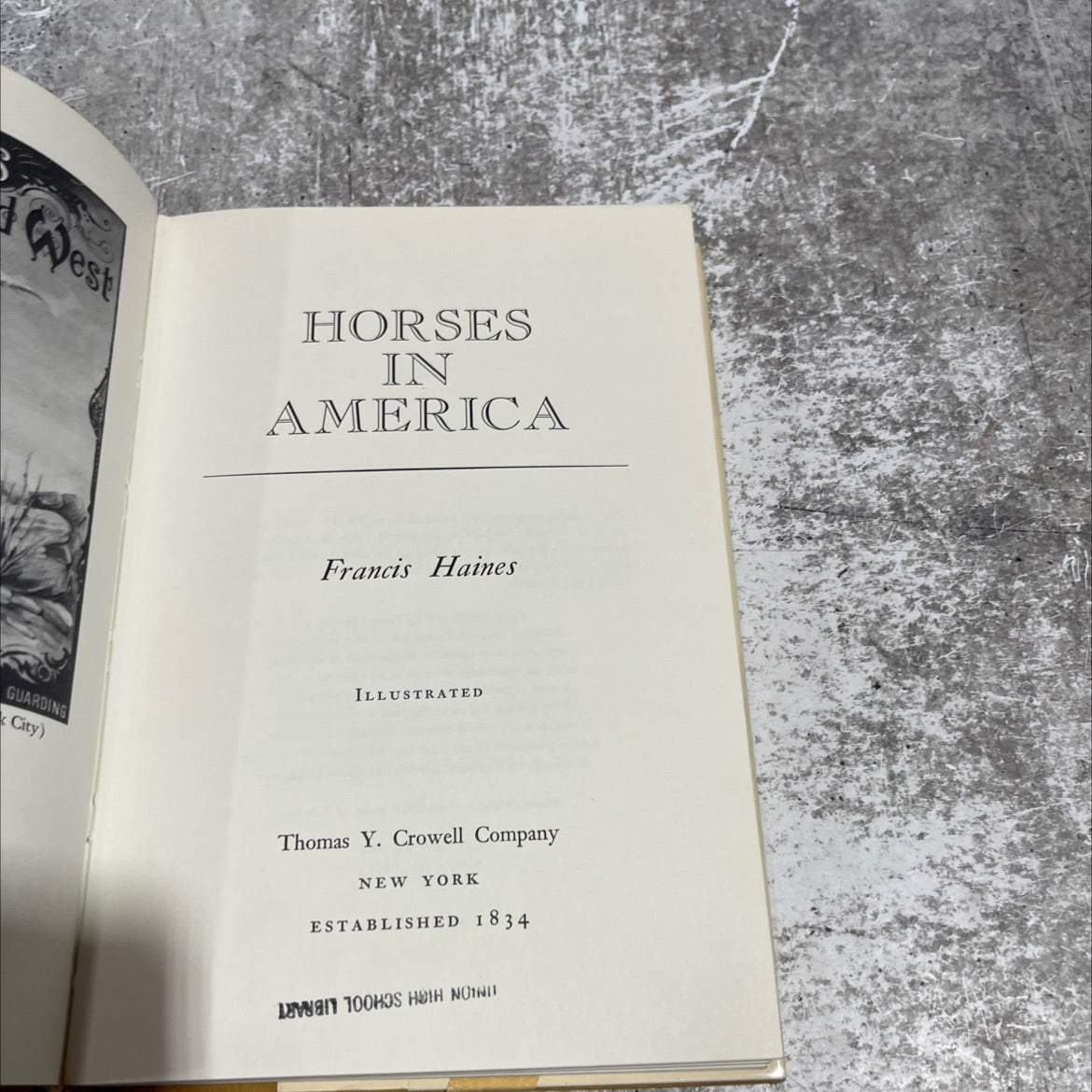guarding horses in america book, by Francis Haines, 1971 Hardcover image 2