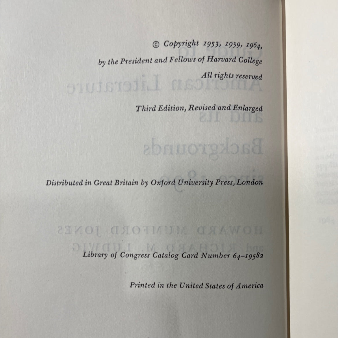 guide to 3 american literature and its backgrounds since 1890 book, by howard mumford jones and richard m. ludwig, 1964 image 3
