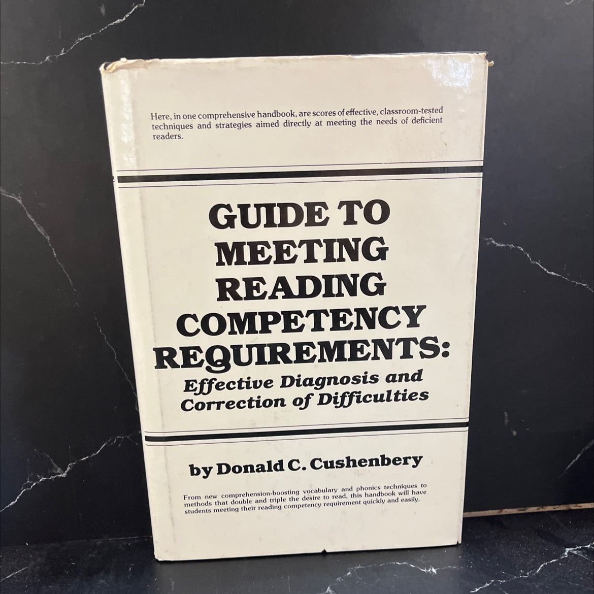 guide to meeting reading competency requirements book, by Donald C. Cushenbery, 1981 Hardcover image 1