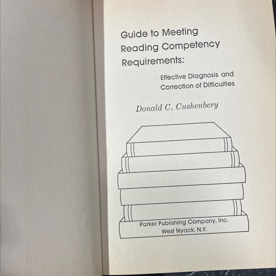 guide to meeting reading competency requirements book, by Donald C. Cushenbery, 1981 Hardcover image 2