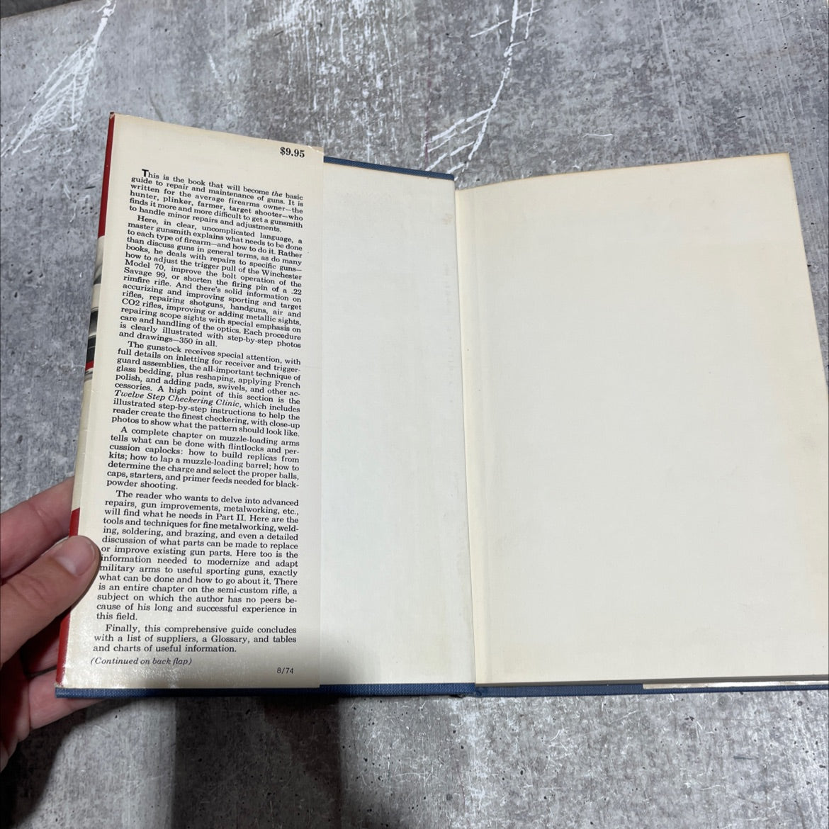 gun owner's book of care, repair and improvement book, by Roy Dunlap, 1974 Hardcover image 4