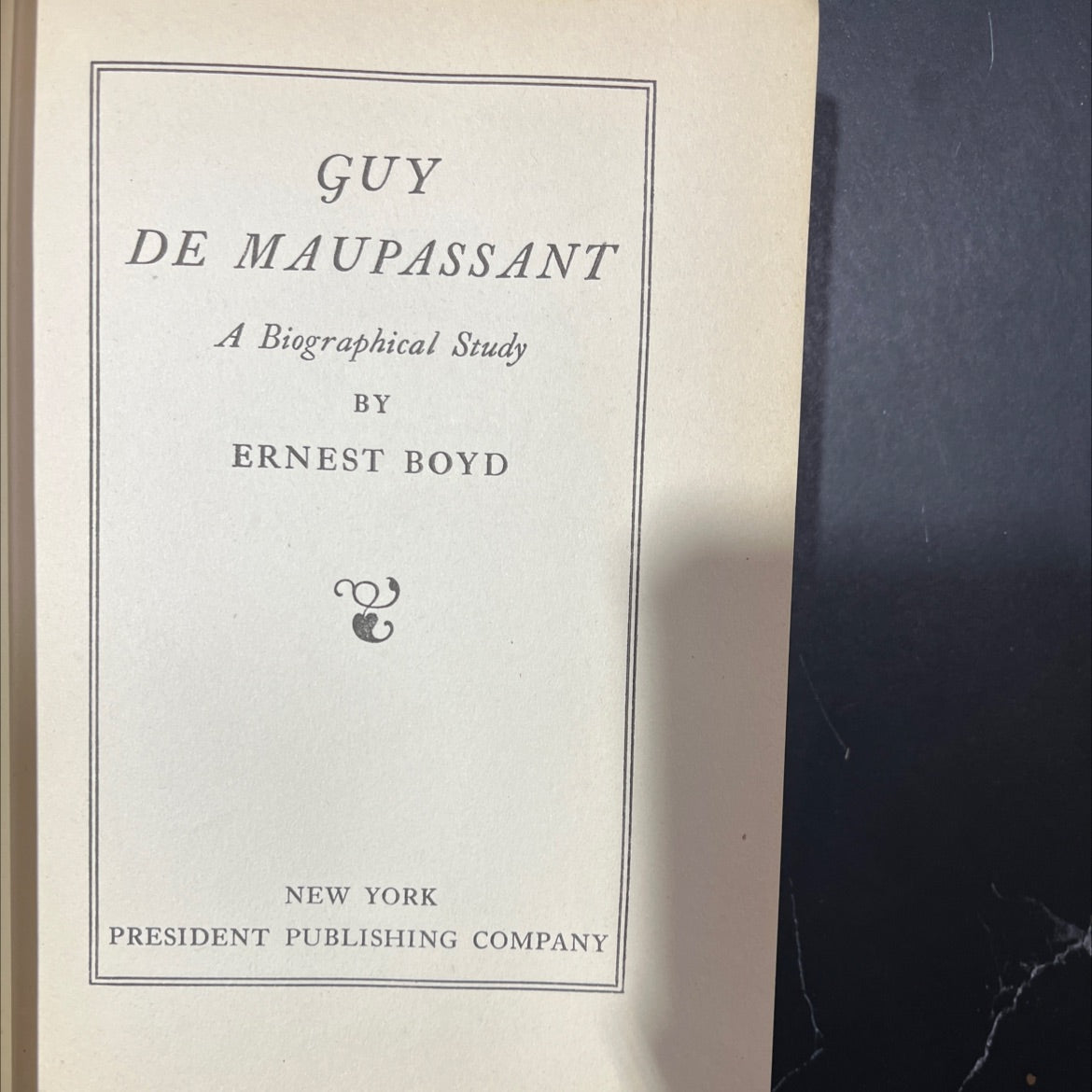 guy de maupassant a biographical study book, by ernest boyd, 1926 Hardcover, Heavily Used image 2