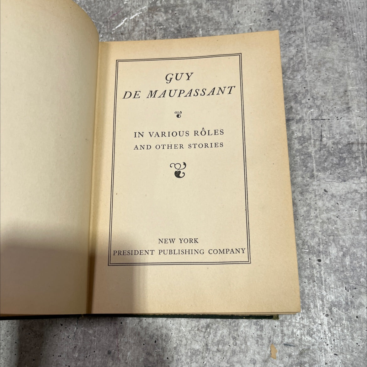 guy de maupassant in various roles and other stories book, by Guy de Maupassant, 1903 Hardcover image 2
