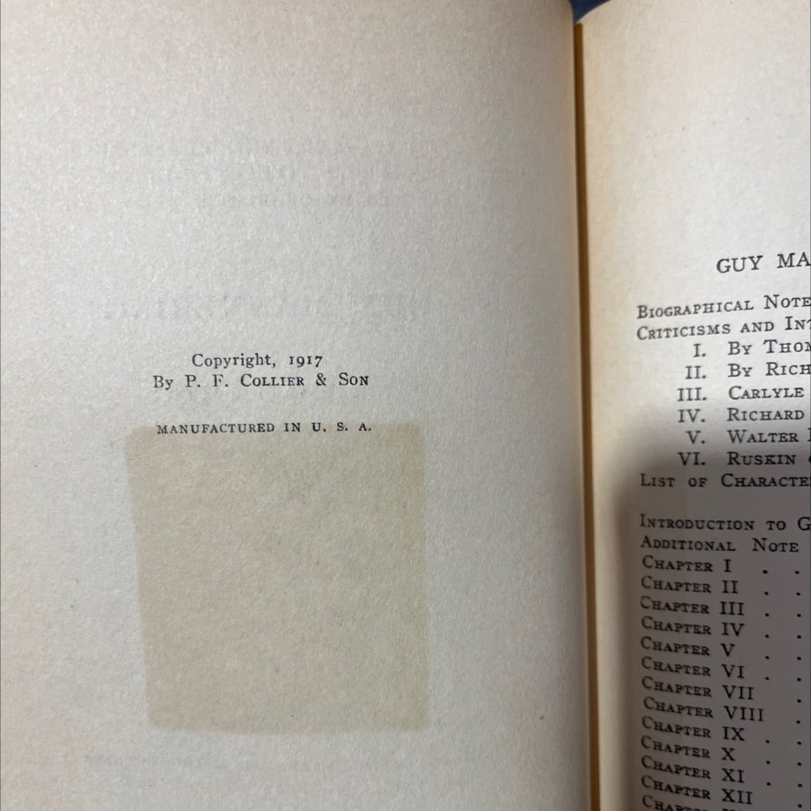 guy mannering book, by sir walter scott, 1917 Hardcover, Antique image 3