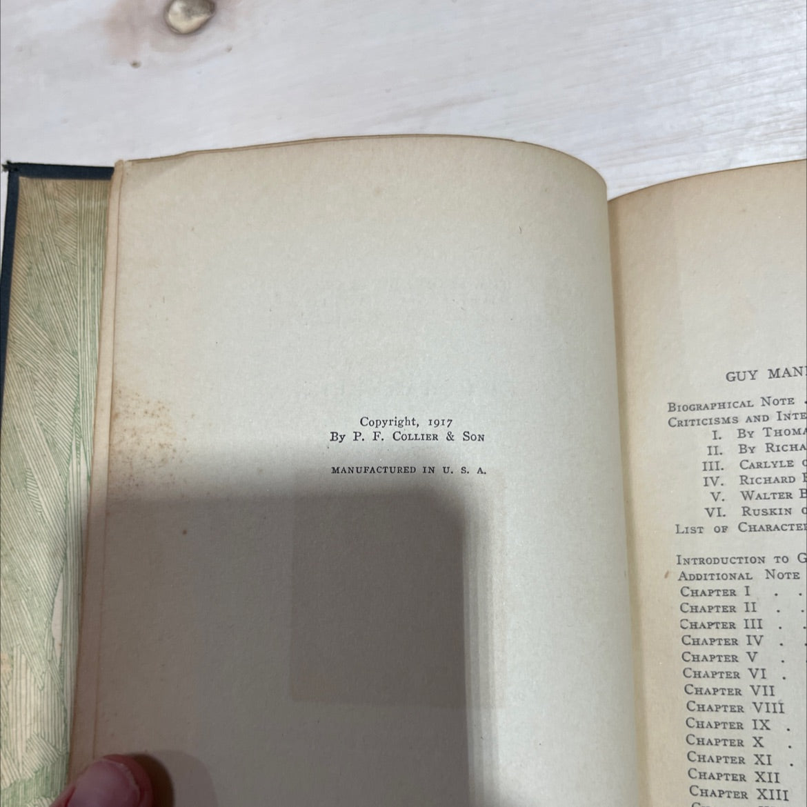 guy mannering book, by sir walter scott, 1917 Hardcover image 3