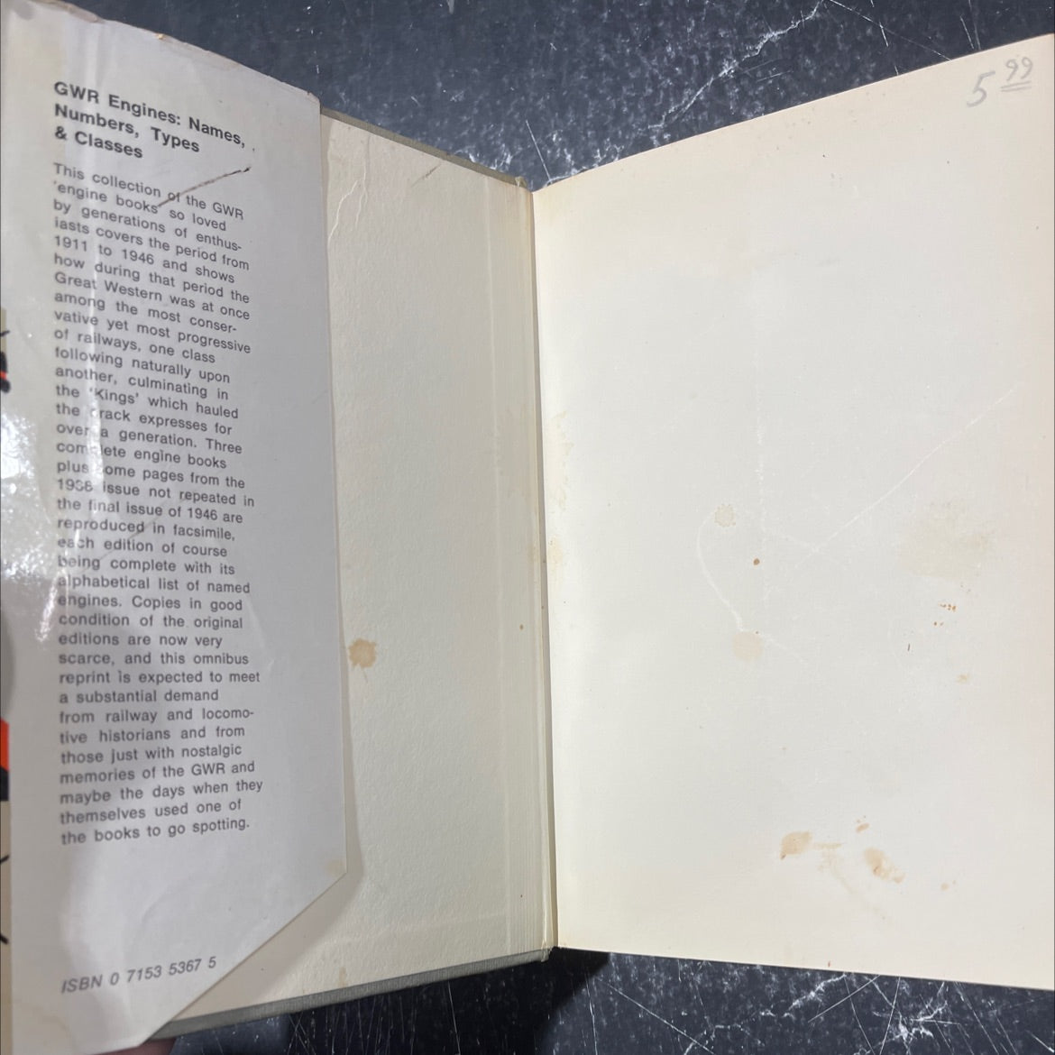 gwr engines names, numbers, types & classes book, by unknown, 1971 Hardcover image 4