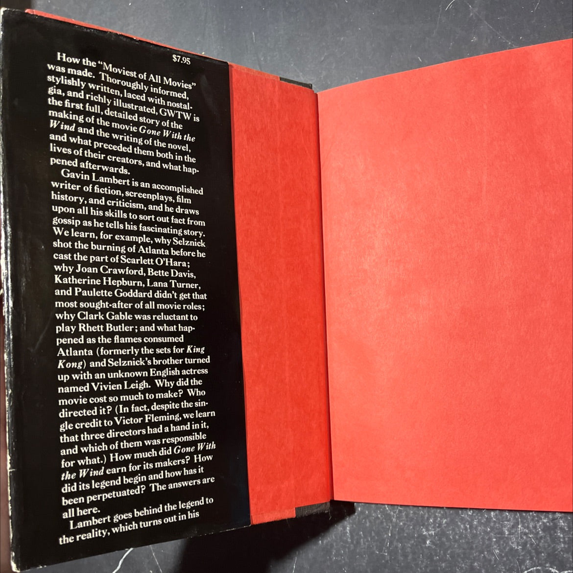 gwtw the making of gone with the wind book, by gavin lambert, 1973 Hardcover image 4