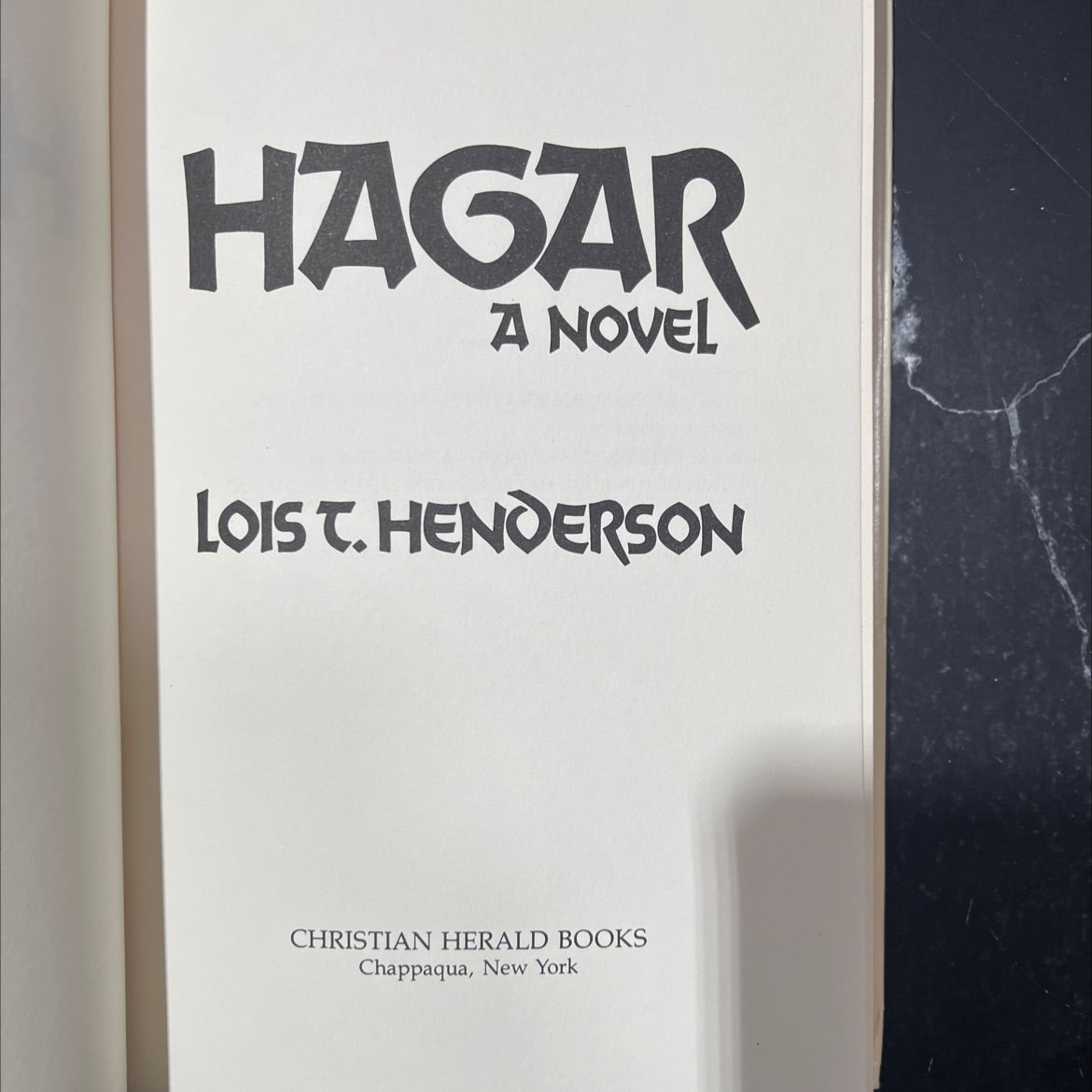 hagar a novel book, by lois t. henderson, 1978 Hardcover image 2