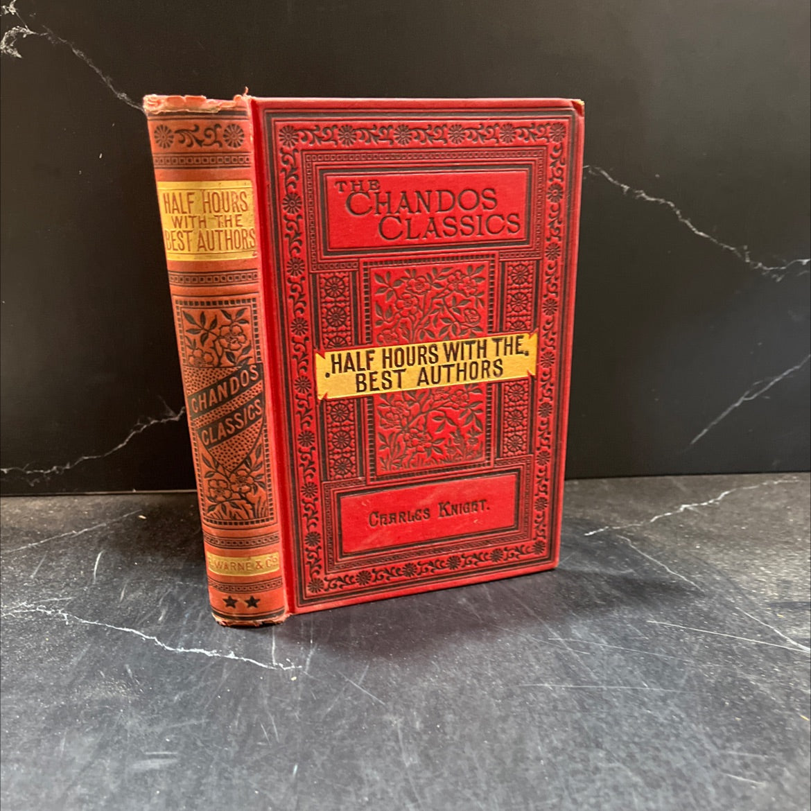 half-hours with the best authors book, by charles knight, 1970 Hardcover image 1