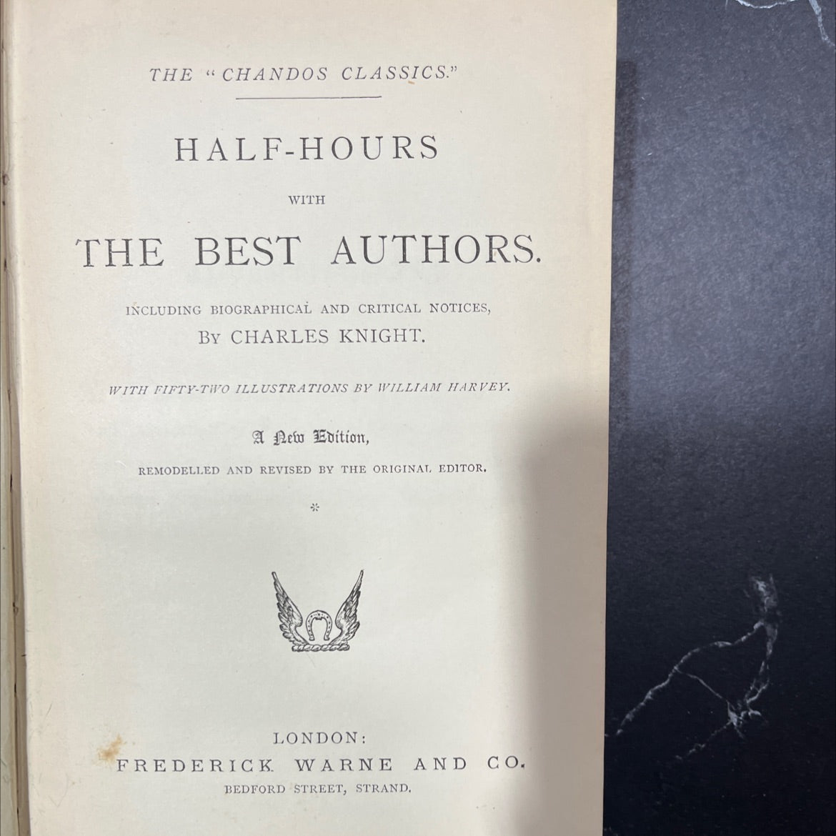 half-hours with the best authors book, by charles knight, 1970 Hardcover image 2