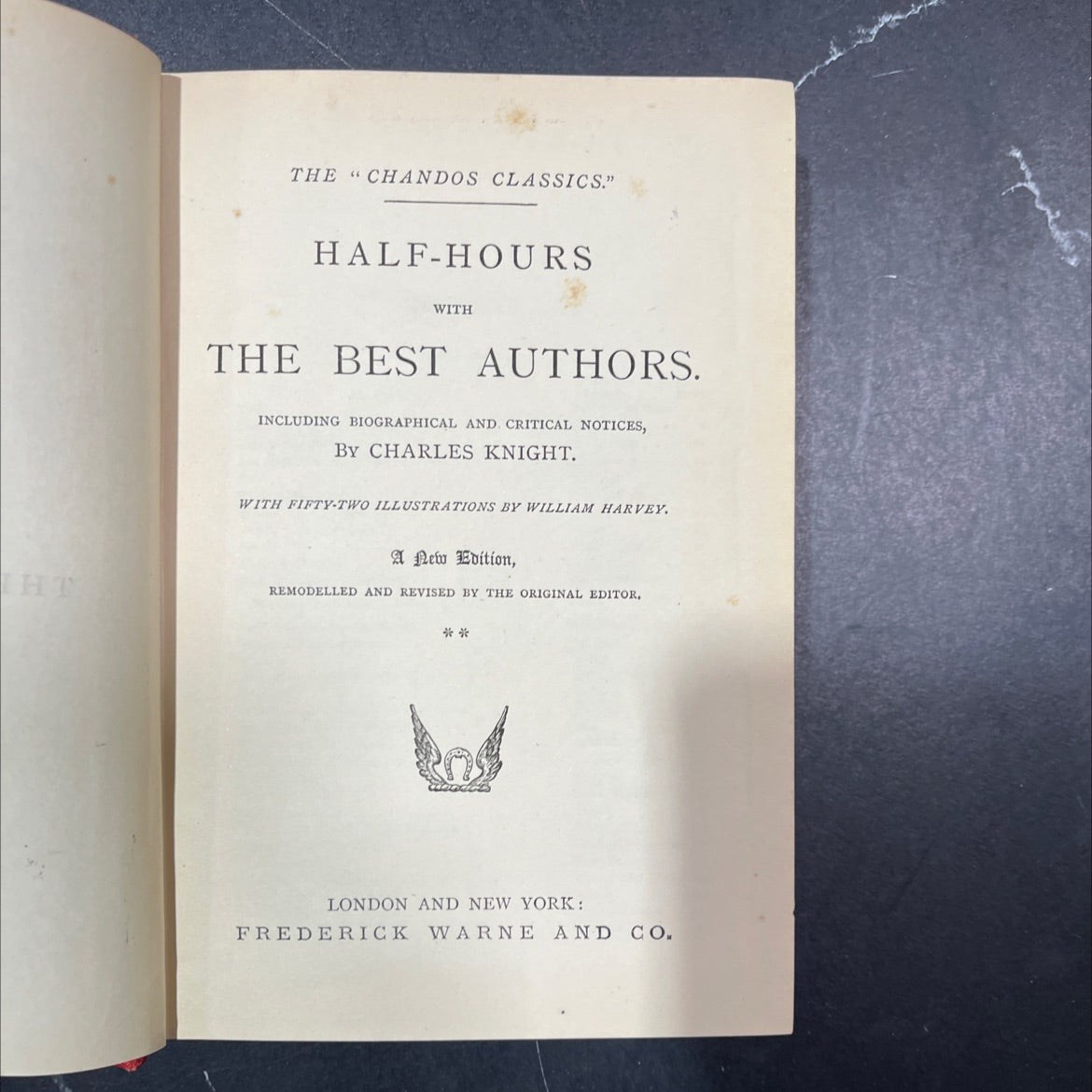 half-hours with the best authors book, by charles knight, 1970 Hardcover image 2