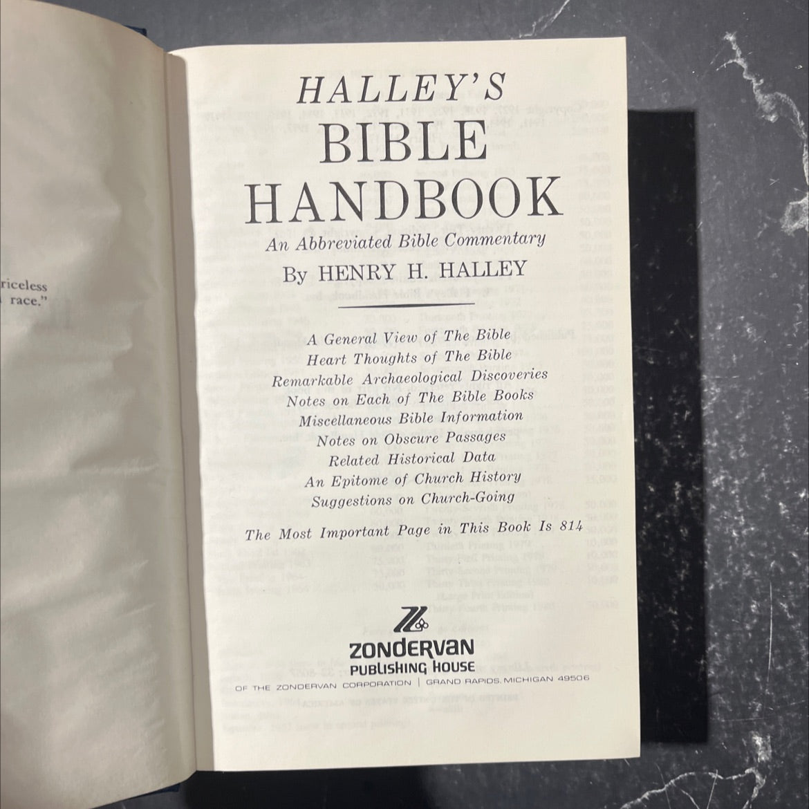 halley's bible handbook an abbreviated bible commentary book, by henry h. halley, 1970 Hardcover image 2