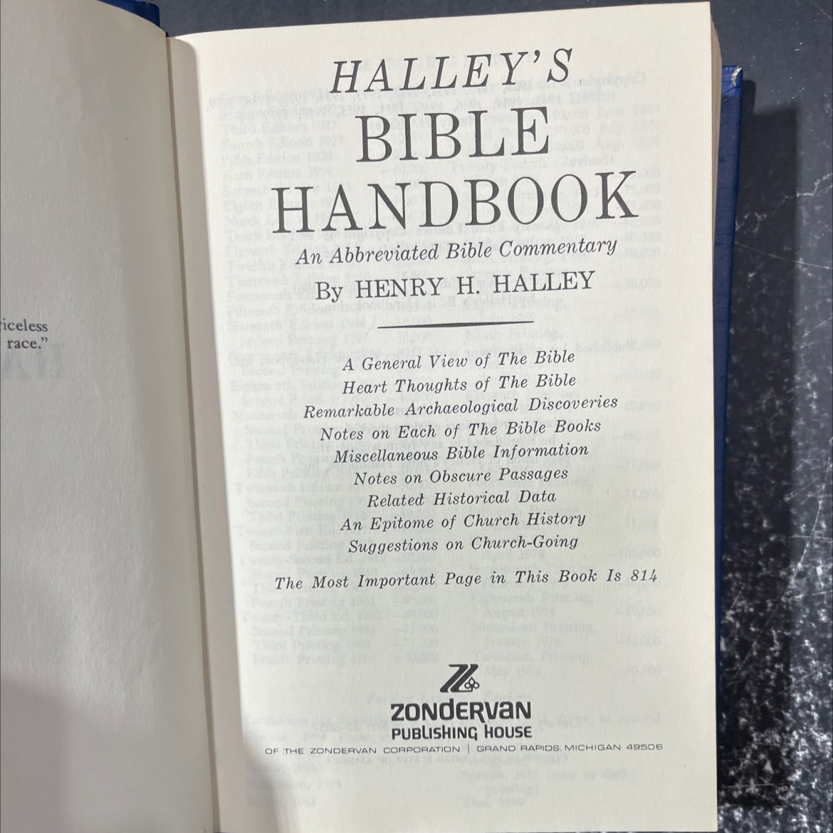 halley's bible handbook book, by henry h. halley, 1970 Hardcover image 2