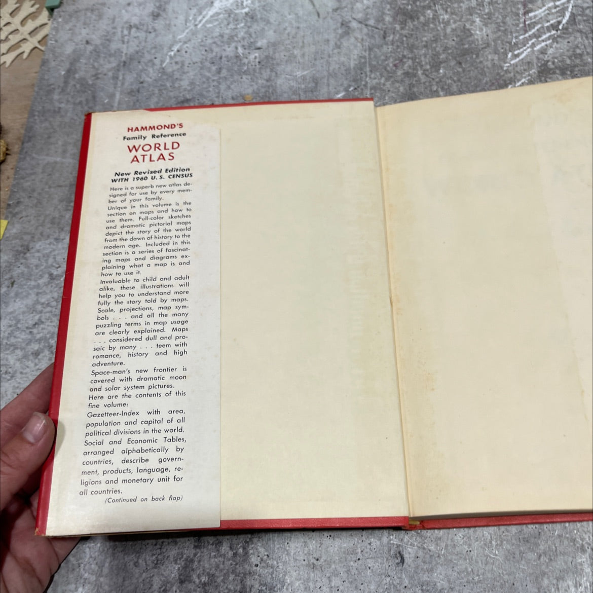 hammond's family reference world atlas new revised edition book, by c. s. hammond & co., inc., 1962 Hardcover image 4