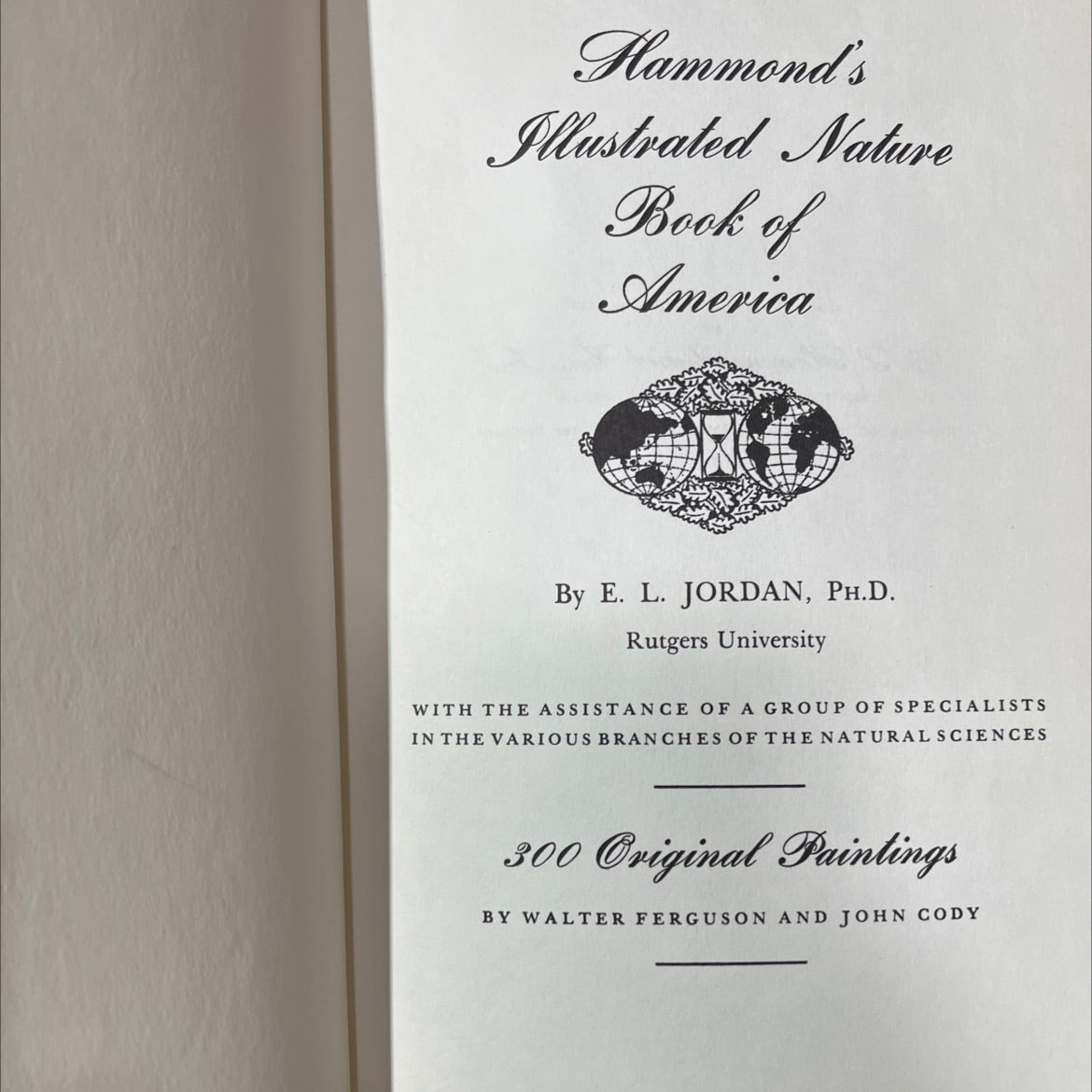 hammond's illustrated nature book of america book, by E. L. jordan, 1954 Hardcover image 2