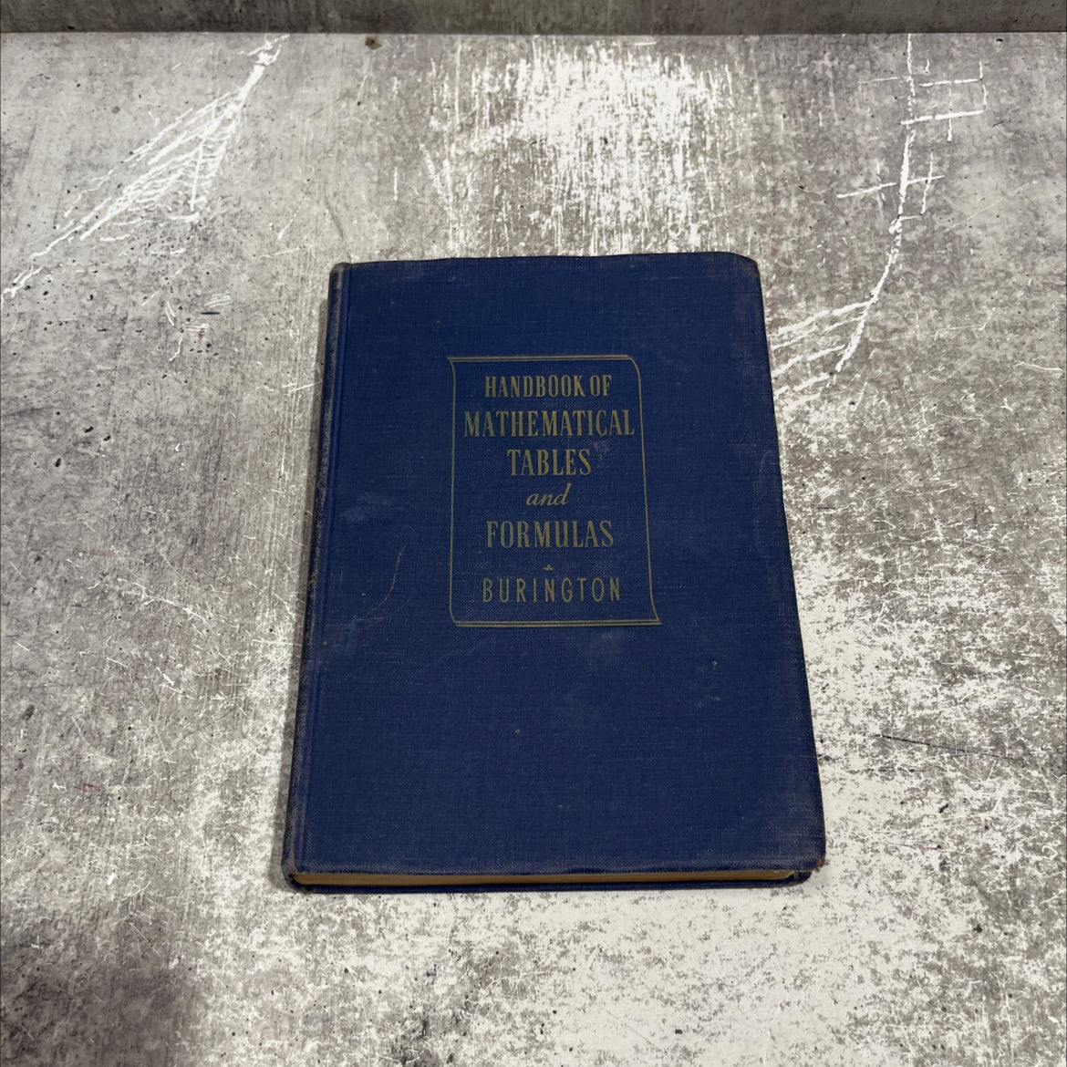 handbook of mathematical tables and formulas book, by richard stevens burington, 1949 Hardcover image 1