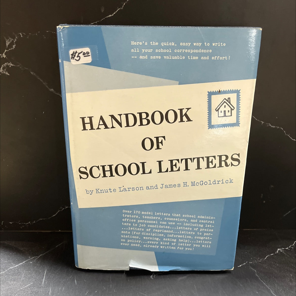 handbook of school letters book, by Knute Larson, James H. McGoldrick, 1980 Hardcover image 1