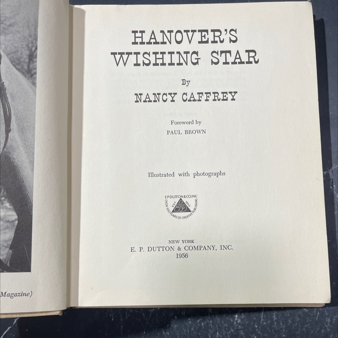 hanover's wishing star book, by nancy caffrey, 1956 Hardcover image 2