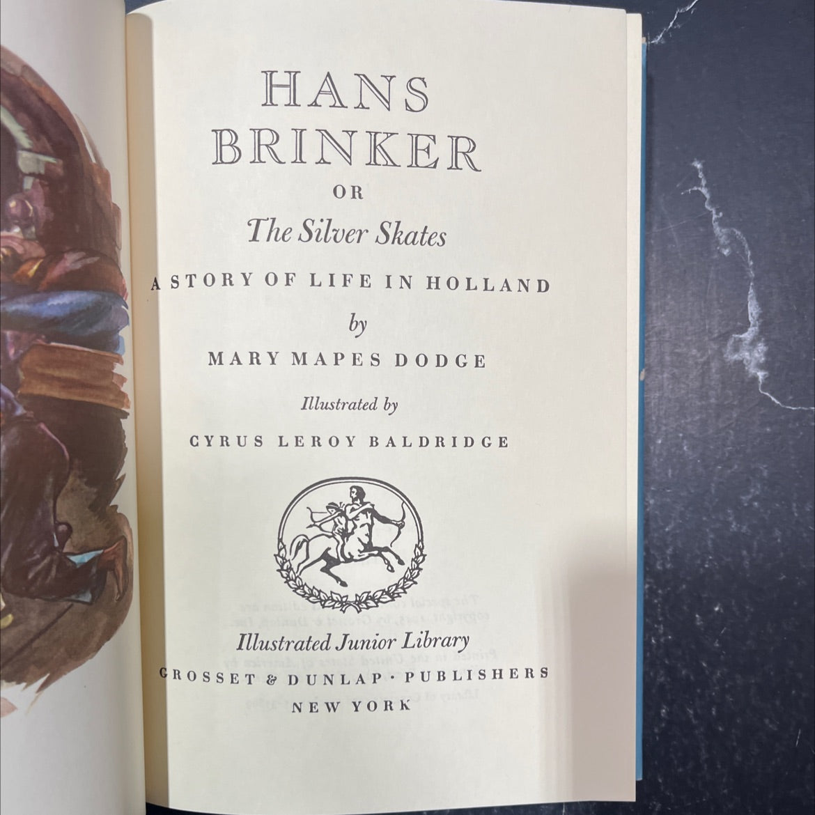 hans brinker or the silver skates a story of life in holland book, by mary mapes dodge, 1972 Hardcover image 2