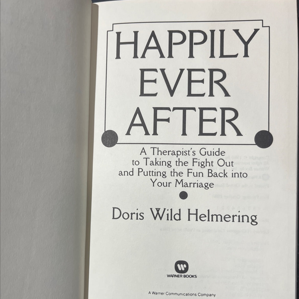 SIGNED happily ever after book, by Doris Wild Helmering, 1986 Hardcover, First Edition image 2