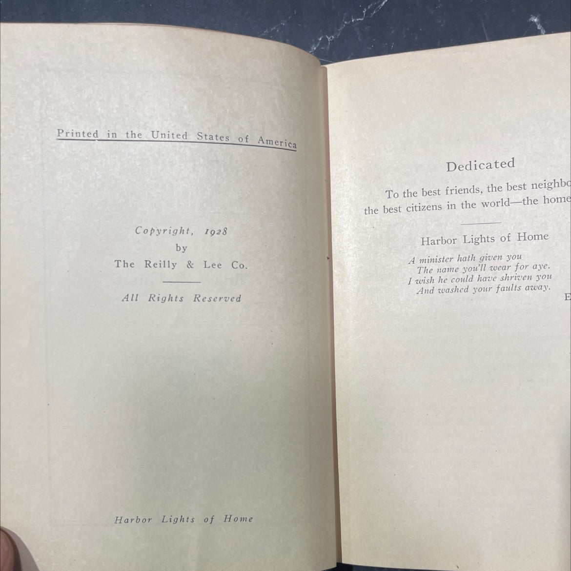 harbor lights of home book, by edgar a. guest, 1928 Hardcover image 3