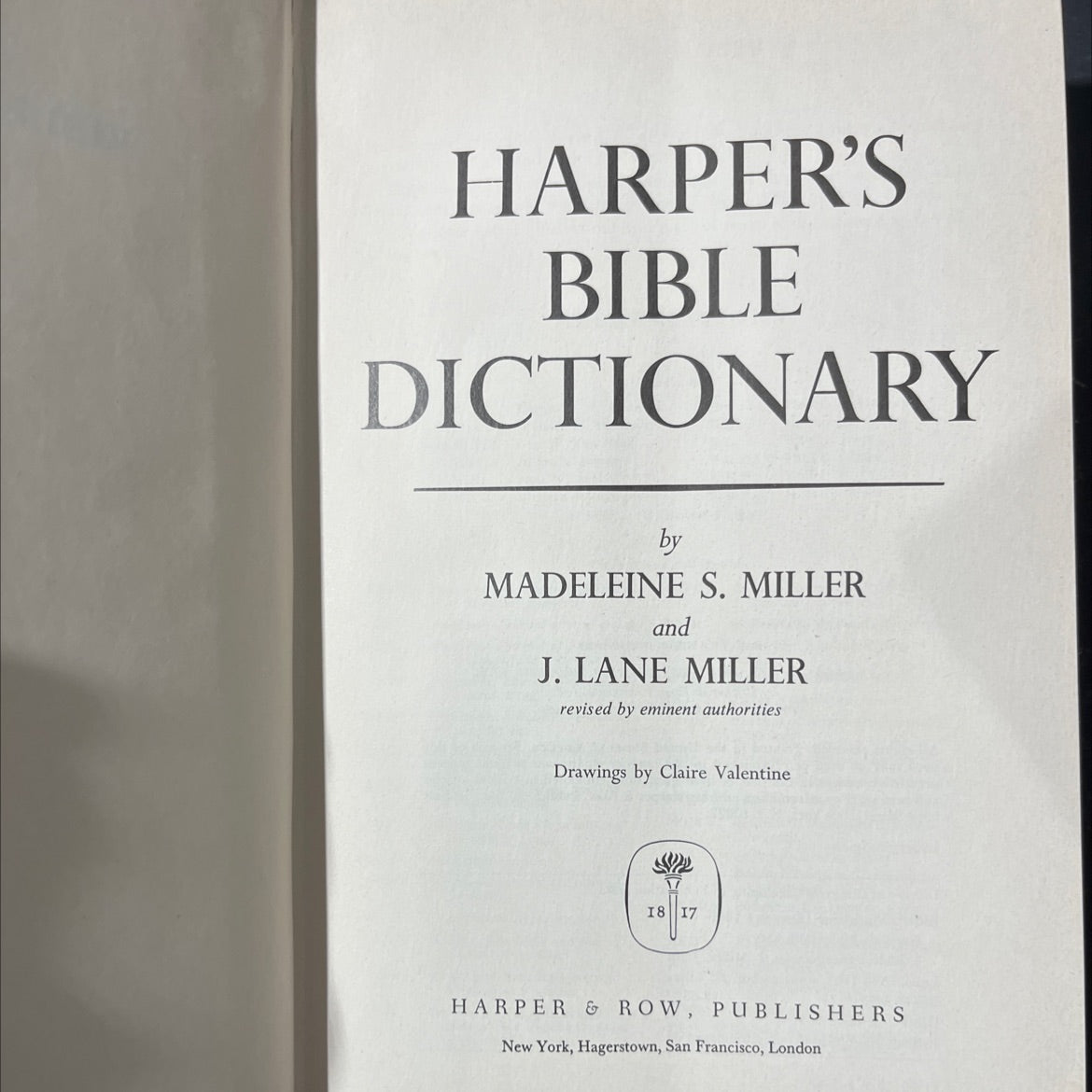 harper's bible dictionary book, by madeleine s. miller, j. lane miller, 1974 Hardcover image 2