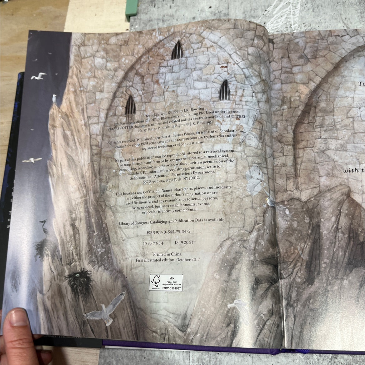 harry potter and the prisoner of azkaban book, by j.k. rowling, 2017 Hardcover image 3