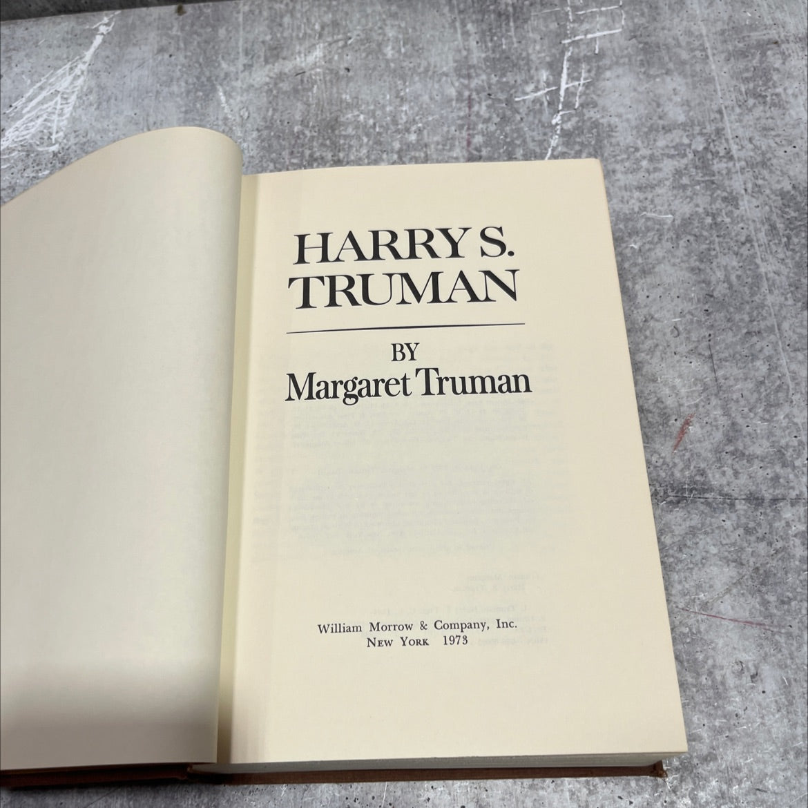 harry s. truman book, by Margaret Truman, 1978 Hardcover image 2