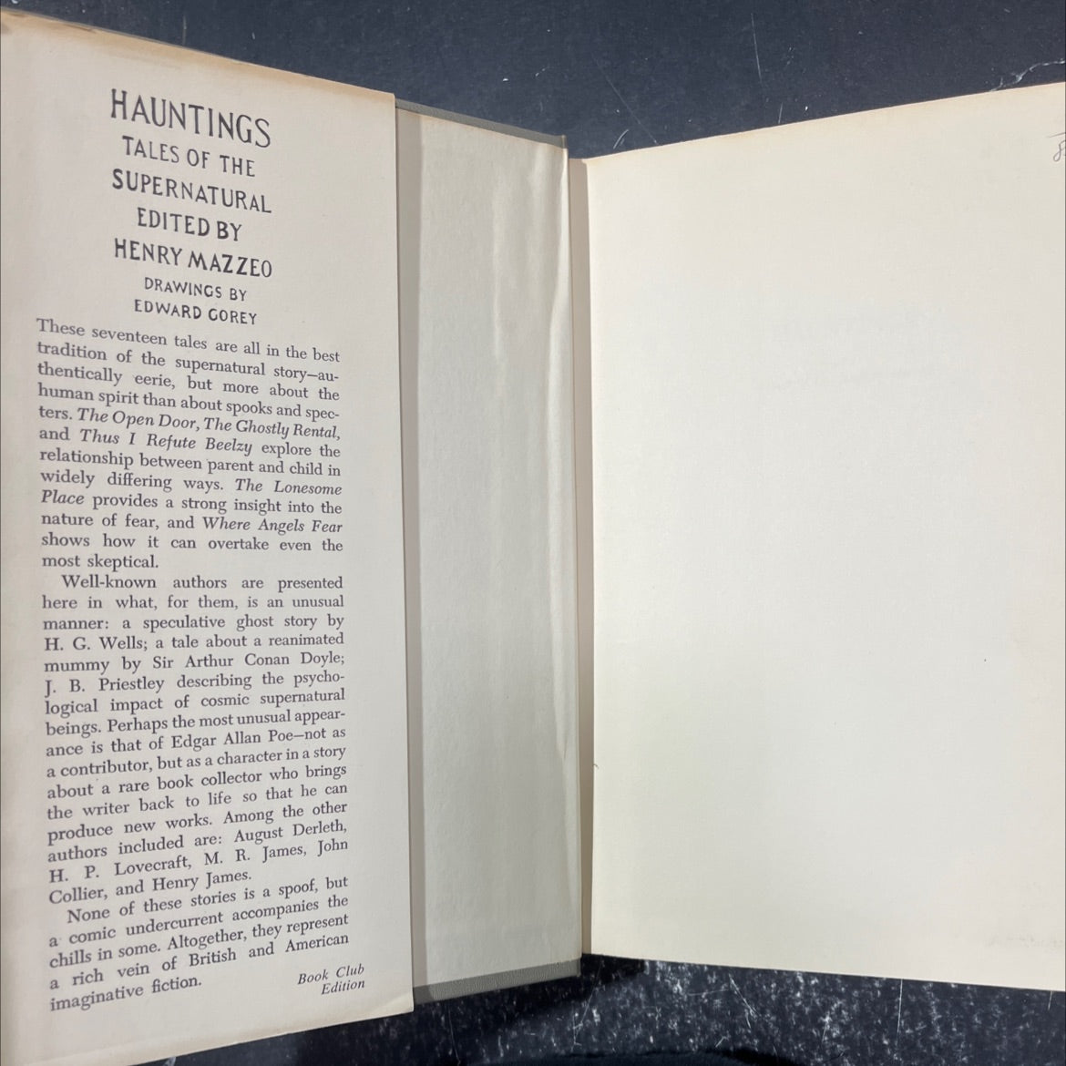 hauntings tales of the supernatural book, by Henry Mazzeo, 1968 Hardcover image 4