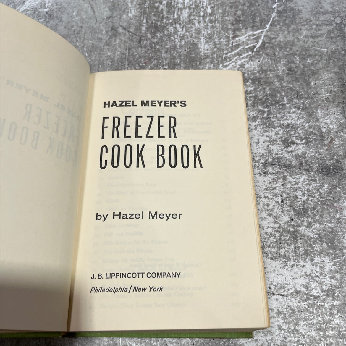 hazel meyer's freezer 008 0 cook book book, by Hazel Meyer, 1970 Hardcover image 2