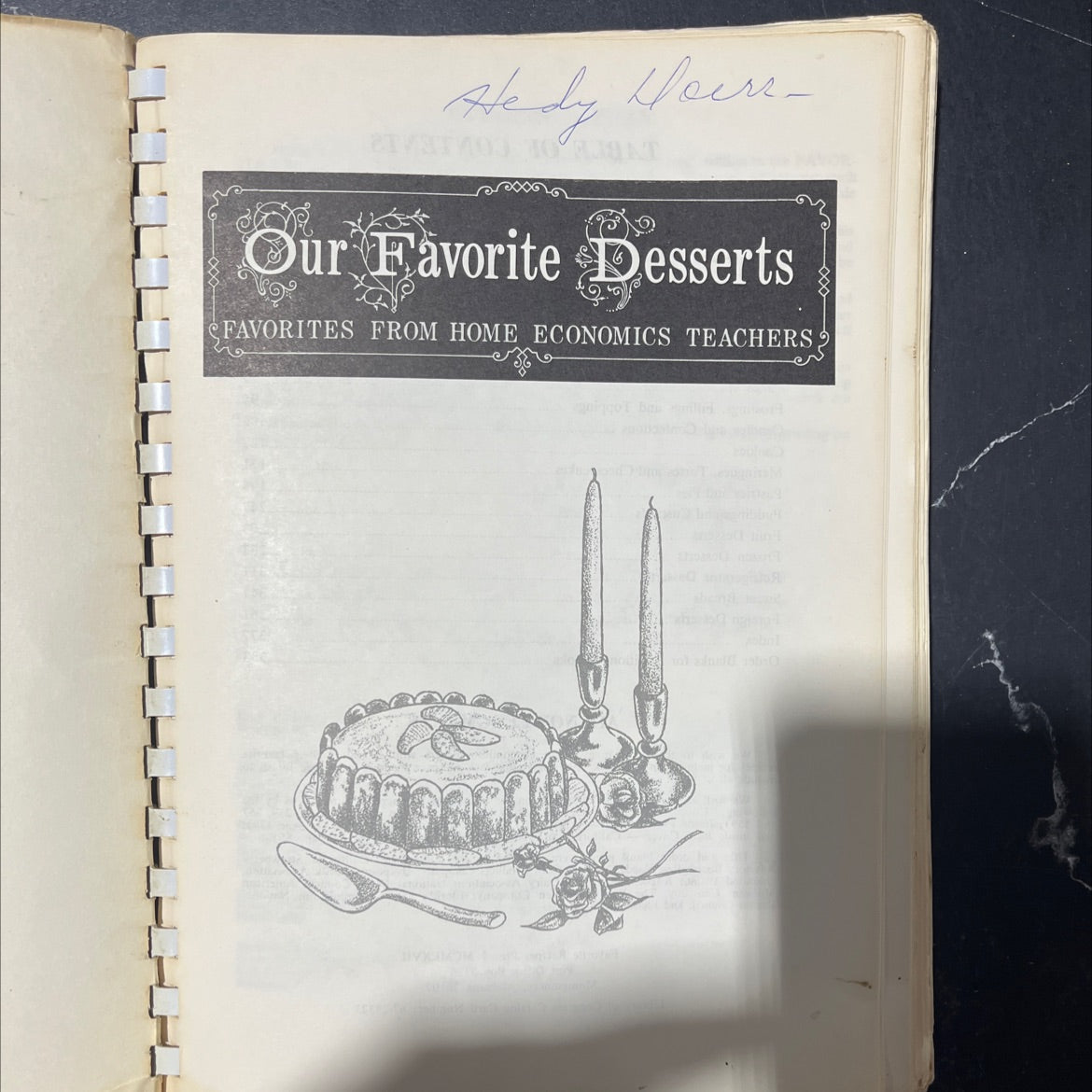 he by herre - our favorite desserts book, by unknown, 1967 Hardcover image 2