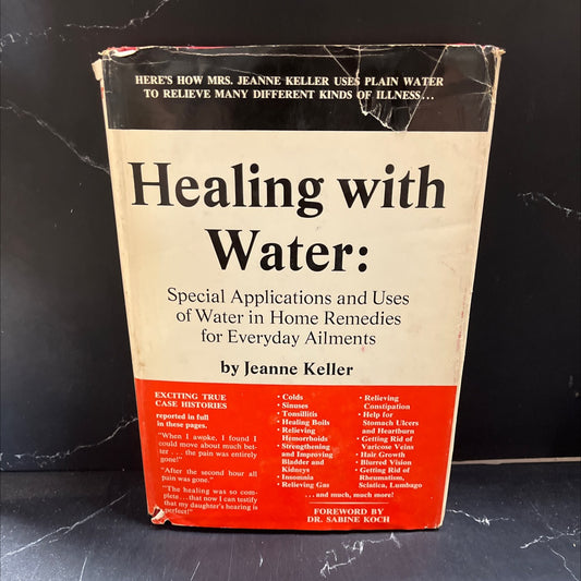 healing with water book, by jeanne keller, 1970 Hardcover image 1