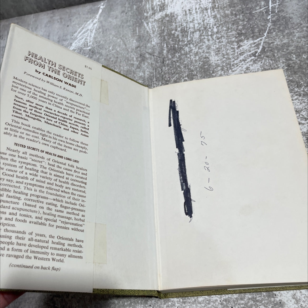 health secrets from the orient book, by carlson wade, 1973 Hardcover image 4