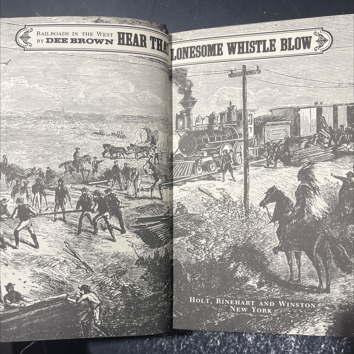 hear that lonesome whistle blow book, by Dee Brown, 1977 Hardcover image 2