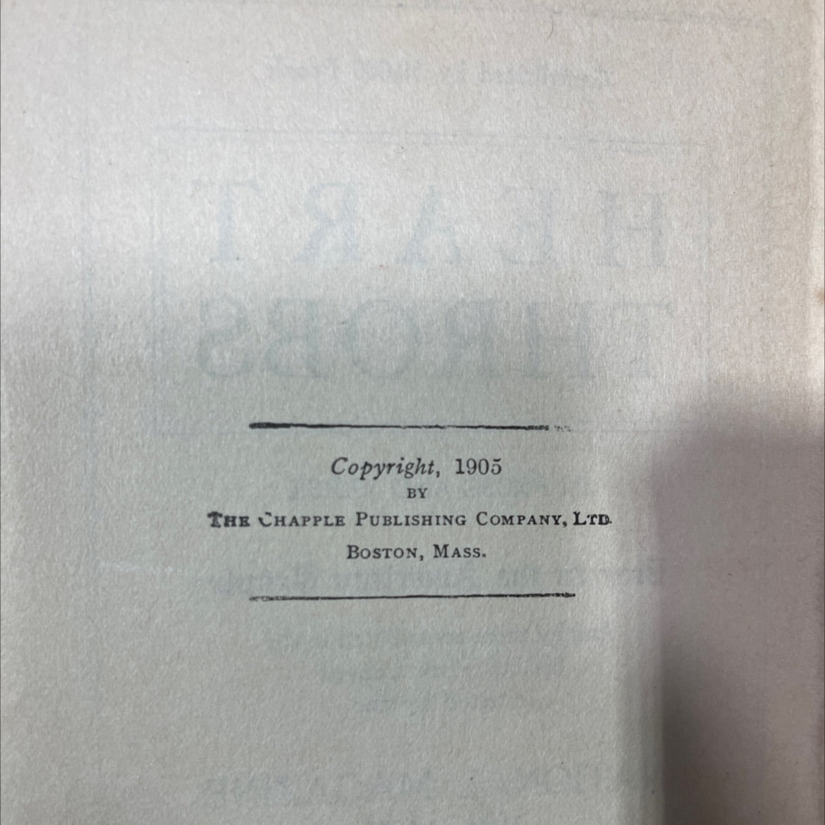 heart throbs in prose and verse book, by unknown, 1905 Hardcover image 3