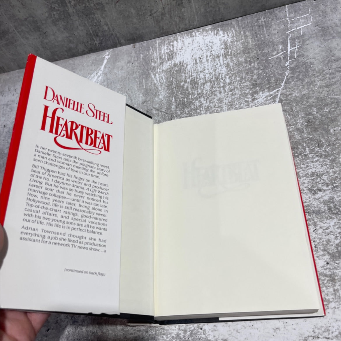 heartbeat book, by danielle steel, 1991 Hardcover image 4