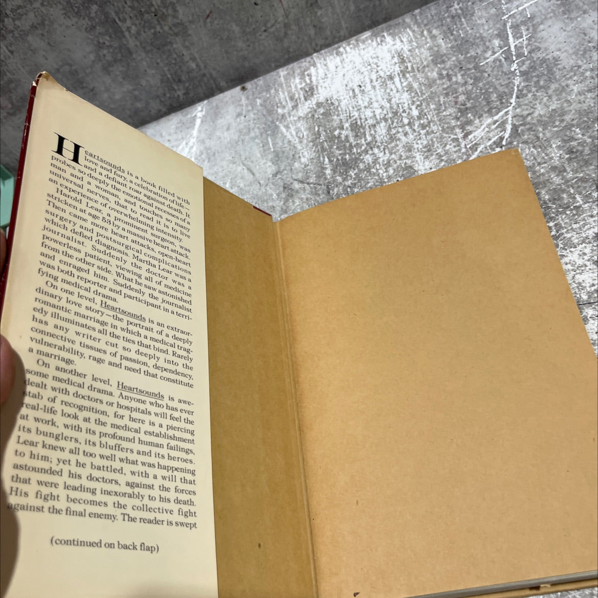 heartsounds book, by Martha Weinman Lear, 1980 Hardcover image 4