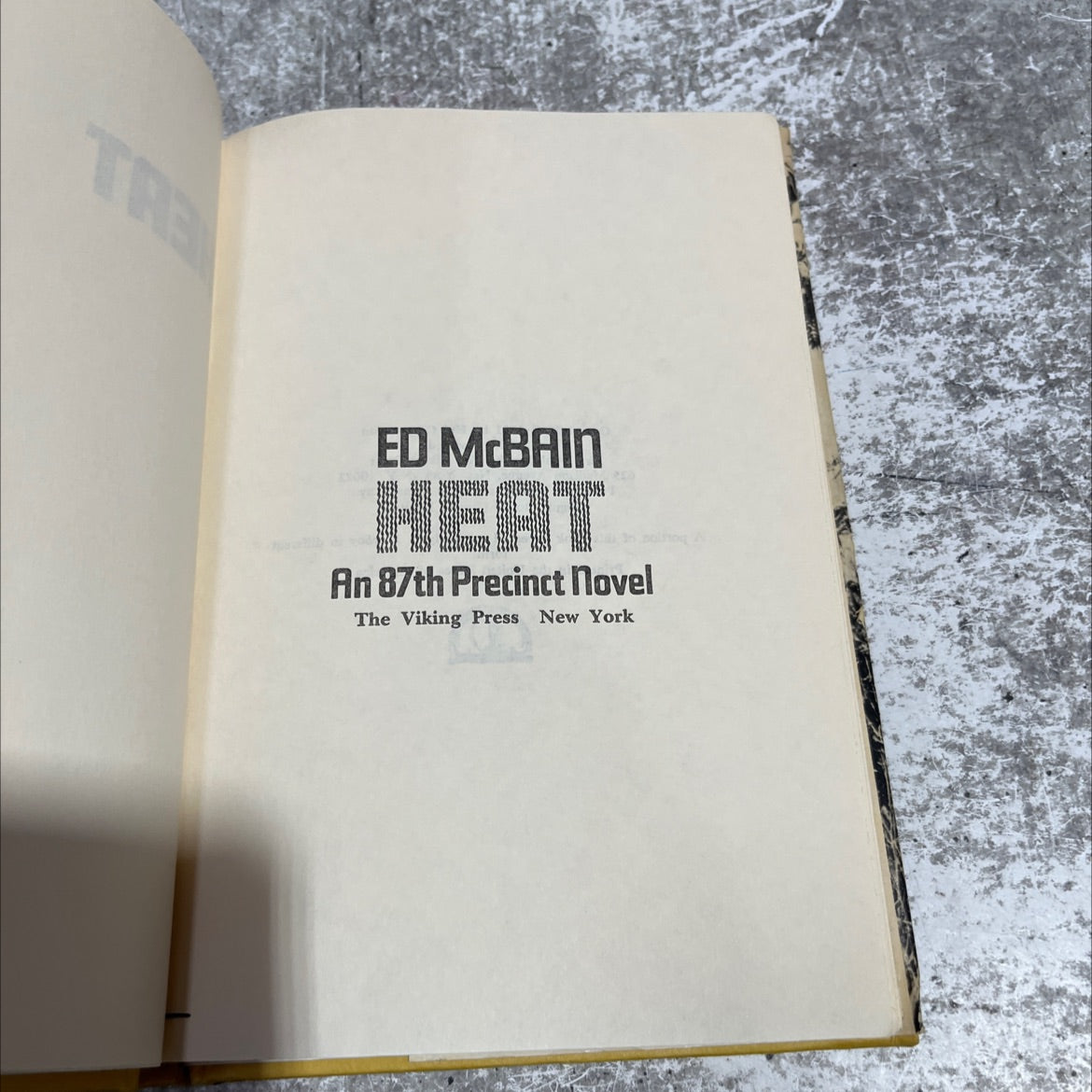 heat book, by ed mcbain, 1981 Hardcover image 2