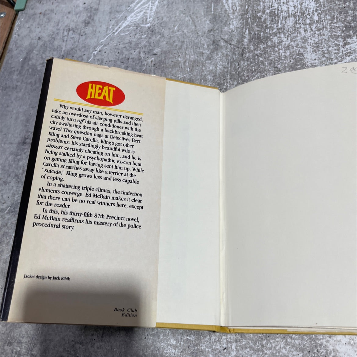 heat book, by ed mcbain, 1981 Hardcover image 4
