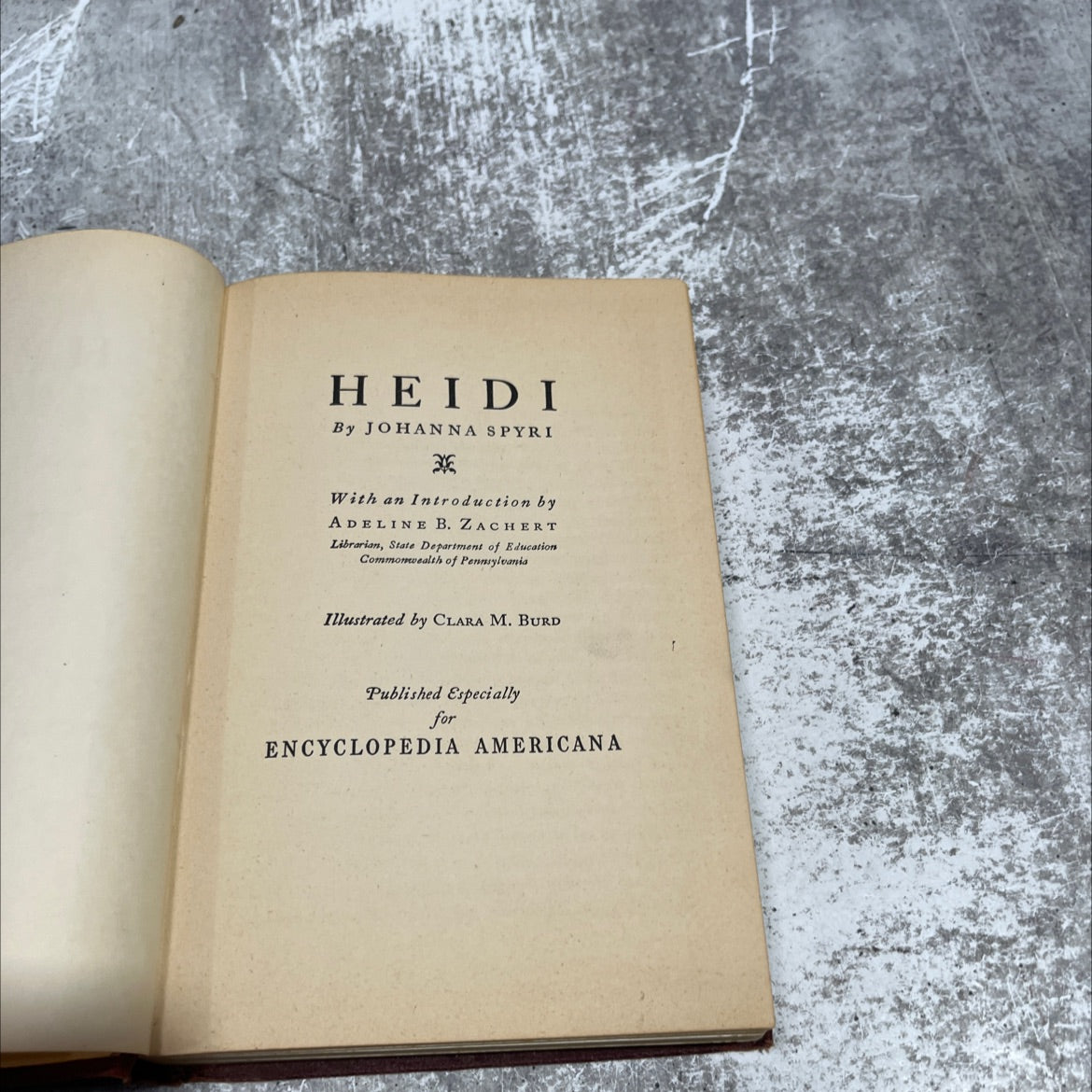heidi book, by johanna spyri, 1925 Hardcover image 2